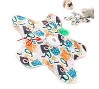 Tapete de automático para gatos, 3 modos, tapete giratorio activado por tacto, interactivo en forma de estrella con , cubierta, rueda giratoria automática para ejercicios de