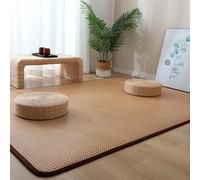 Tapete de bambú natural para suelo - Alfombra antideslizante para uso cómodo en sala de estar y dormitorio, ideal para dormir en verano y jugar en interiores