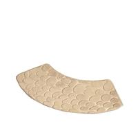 Tapete de baño Curvo Alfombra de baño Curvada Engrosada | Cuarto de ducha Puerta absorbente Inodoro Entrada antideslizante(Apricot)