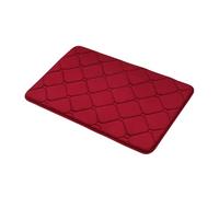 Tapete de baño de espuma viscoelástica de lujo de masaje grueso, antideslizante, absorbente de agua, lavable a máquina, ultrasuave, cómodo, para puerta, lavandería, bañera, 20 x 47 pulgadas
