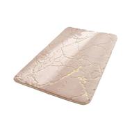 Tapete de baño de mármol de gran tamaño, suave, antideslizante, para baño, lujoso, color camello, 50 x 80 cm, perfecto para decoración del hogar