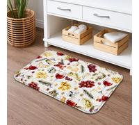 Tapete de baño de secado rápido con vino y queso, tapete de ducha antideslizante absorbente de arte culinario vintage, elegante decoración del hogar, alfombras de baño lavables para baño, inodoro