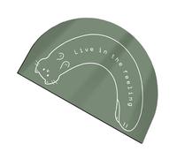 Tapete de baño para entrada de casa, tapete decorativo antideslizante y absorbente, tapete de suelo de diatomita, resistente al barro