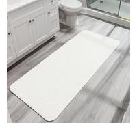 Tapete de baño, ultra delgado, tapete de baño grande para baño, secado rápido, antideslizante, lavable a máquina, pelo bajo, alfombra de baño, ducha exterior, fregadero, accesorios de decoración del