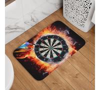 Tapete de bienvenida para puerta de dardos, antideslizante, absorbente, suave, lavable, moderno, para cocina, dormitorio, baño, decoración elegante, 40,6 x 60,9 cm