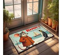 Tapete de bienvenida para puerta de otoño Hamm's: A Mouse and Penguin Adventure By The Sea (40 x 60 cm)