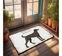 Tapete de bienvenida para puerta delantera de otoño con diseño de Merina Ball: una noche estrellada de perro (40 x 60 cm)