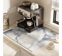 Tapete de café antideslizante, tapete for derrames de cafetera for mostrador, varios tamaños(C Style,Width40*length60cm)
