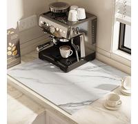 Tapete de café antideslizante, tapete for derrames de cafetera for mostrador, varios tamaños(E Style,Width50*length60cm)