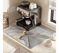 Tapete de café antideslizante, tapete for derrames de cafetera for mostrador, varios tamaños(F Style,Width40*length60cm)