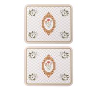 Tapete de café para evitar resbalones, tapete absorbente a prueba de golpes para secar platos, accesorios para cafetería, 2 uds. (30 * 40CM)