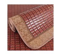 Tapete de cama de bambú, tapete de dormir de verano, colchón refrescante, tapete de bambú Mahjong, silla de oficina y funda de sofá cama (marrón, 50 x 120 cm)