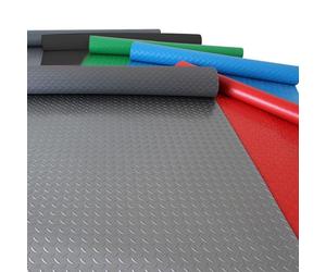 Tapete De Caucho PVC, Protector De Suelo, Antideslizante, Impermeable, For Interiores (Madera, Suelos Duros), Garaje, Entrada, Cocina Y Exteriores.(Green,1.5x3m/4.9x9.8ft)