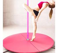Tapete de choque para bastón de baile, acolchado redondo de seguridad para bailarines, cojín grueso, adecuado para uso doméstico, tapete estándar para pista de baile