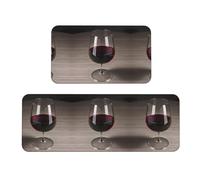 Tapete de cocina de vidrio para botella de vino, 2 unidades, tapete de espuma cómodo para cocina, hogar, oficina, antideslizante