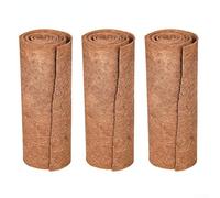 Tapete de coco, 3 unidades de rollo de forro de coco natural de coco almohadilla de fibra de coco forro de fibra de palma de coco forro de cesta colgante para caja de ventana y canales de pared (40 x