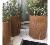 Tapete de coco natural para mantillo de plantas y heladas, rollo para mantener el calor, color marrón, 50 x 100 cm, protección para invierno, manta de nieve, cubierta aislante antideslizante (100 cm)