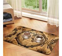 Tapete de comida para gatos con diseño de mapa antiguo del mundo, tapete de alimentación para mascotas, suministros para mascotas, tapete para cuenco de agua para perros, artículos esenciales para