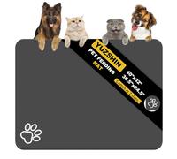 Tapete de comida para perros, tapete absorbente más grande para comida y agua, tapete antideslizante para gatos y perros, sin manchas, tapete dispensador de agua para perros, tapete de suministros