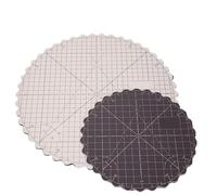 Tapete de Corte de Oficina Tapete de corte giratorio manual, tablero circular tela, almohadilla autorreparadora for manualidades, herramientas cuero 8/12 pulgadas de Oficina(8 inch-1pcs)