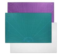 Tapete de Corte Tapete de corte A1 doble color Heigl, 35,43'' x 23,62'', almohadilla papel autocurativa multiusos PVC cara(Green green)