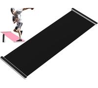 Tapete de deslizamiento deportivo Slide Board, Tapete de entrenamiento, Tapete antideslizante de plancha, Tapete fitness para gimnasio casero, Tapete ecológico para equilibrio de(Black,200*50cm)
