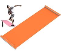 Tapete de deslizamiento deportivo Slide Board, Tapete de entrenamiento, Tapete antideslizante de plancha, Tapete fitness para gimnasio casero, Tapete ecológico para equilibrio de(Orange,180*50cm)