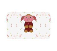 Tapete de diatomeas Happy Cartoon Pig para baño, ducha, tapete resistente al desgaste para cocina, entrada, alfombra de bienvenida, sala de estar