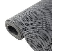 Tapete de drenaje de goma antideslizante para uso en interiores y exteriores, tapete comercial impermeable para restaurantes, cocinas, piscinas y baños, 1/5 pulgadas de grosor