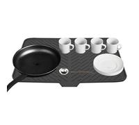 Tapete de drenaje de platos, de silicona, tapete para fregadero de cocina, resistente al calor, almohadilla de secado rápido, 15.75 x 12.2 pulgadas, ideal para drenar platos y utensilios de cocina