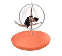 Tapete de ejercicio para Lyra Hoop Pole Dance - Tapete de seguridad portátil de 1/2 pulgada de grosor para aro aéreo y tumbling, tapete de yoga plegable