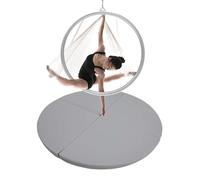 Tapete de ejercicio para Lyra Hoop Pole Dance - Tapete de seguridad portátil de 1/2 pulgada de grosor para aro aéreo y tumbling, tapete de yoga plegable
