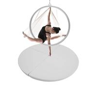 Tapete de ejercicio para Lyra Hoop Pole Dance - Tapete de seguridad portátil de 1/2 pulgada de grosor para aro aéreo y tumbling, tapete de yoga plegable