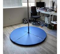 Tapete de ejercicio plegable para entrenamientos en casa, cojín de seguridad portátil para baile de poste y yoga fitness