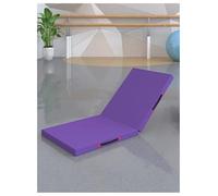 Tapete de ejercicio plegable para fitness, tapete de entrenamiento de 5 cm de grosor con asa de transporte para saltos altos, baile, sentadillas, gimnasia, yoga, entrenamientos en casa