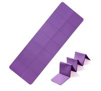 Tapete de ejercicio plegable, tapete de entrenamiento antideslizante, tapete de yoga portátil, tapete de ejercicio de doble cara, tapete de ejercicio silencioso con bolsa de transporte, tapete de