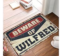 Tapete de entrada para cosas de bar Beware Of Wilfred Welcome Spring