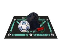 Tapete de entrenamiento de pasos de fútbol, tapete de puerta de fútbol, alfombra antideslizante, equipo de jugador de control de ritmo de entrenamiento para entrenamiento de fútbol con fútbol