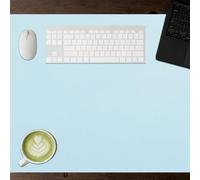 Tapete de Escritorio 32 x 80 cm Impermeable Mouse Pad Ultrasuave Bloc Fácil de Limpiar para Oficina, Hogar, Trabajo, Estudio, Escritura, Azul