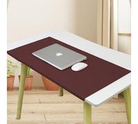 Tapete de escritorio de cuero, impermeable, protector de escritorio, almohadilla de escritorio para teclado de laptop, alfombrilla de mesa con protector de bordes para oficina, trabajo, hogar,