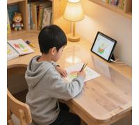 Tapete de escritorio transparente, PVC transparente, antideslizante, protector de mesa con esquinas redondas, resistente al calor, impermeable, para oficina, hogar, trabajo, estudio (140 x 60 cm)