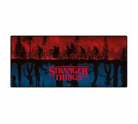 Tapete de escritorio XL Stranger Things (Scene) - Producto oficial de Netflix de Pyramid International, 81 cm x 36 cm, tapete para juegos y oficina con diseño de escena de Hawkins