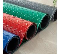 Tapete de estacionamiento Impermeable de PVC de 1,2 x 2 m y 1,3 x 5 m for garajes y talleres. Rollos de Suelo de Caucho. Tapete de estacionamiento(Red,1x6m/3.2x19.6ft)