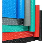 Tapete De Estacionamiento Impermeable Y Antideslizante, Rollo De Tapetes De PVC For Garaje, Duradero, Antideslizante, For Garaje, Almacén, Gimnasios, Barcos(Blue,1.5x3m/4.9x9.8ft)