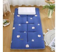 Tapete de futón - Colchón plegable ligero con base antideslizante, relajante para dormir siesta, viajes, cama de invitados, dormitorio, oficina, tatami (Marina Militare, 100 x 200 cm)