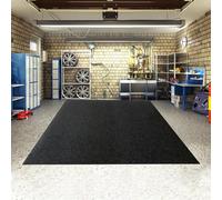 Tapete de garaje para debajo del automóvil, 2.2 m x 4.9 m, tapete para derrames de aceite con superficie de fieltro absorbente y respaldo antideslizante impermeable, tapete de estacionamiento de