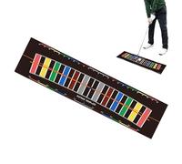 Tapete de golf para putt, equipo de entrenamiento plegable ligero, tapete de entrenamiento de golf, herramienta compacta de práctica en interiores, diseño deportivo familiar confiable, adecuado para