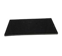 Tapete de goma negra para bar de cerveza, para el hogar, pub, cafetería, fiesta, 30 x 15 x 1 cm