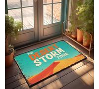 Tapete de invierno Explore The Desert Storm Tour: Adventure Awaits! Felpudo para decoración de baño, decoración de puerta de otoño (65 x 90 cm)