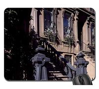 Tapete De Juego, Apartamento Brownstone Nueva York Manhattan Alfombrilla Ratón Antideslizante Alfombrilla De Ratón Ergonómico Gaming Mouse Pad para Laptop Jugadore 25X30Cm